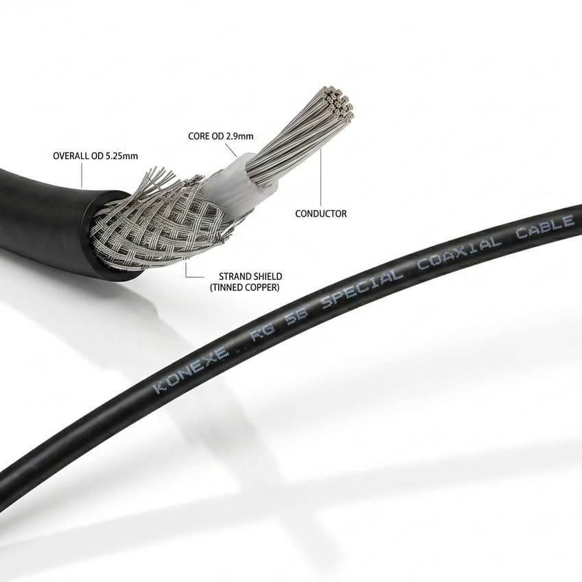 Konexe RG58 Co-axial Special Cable
