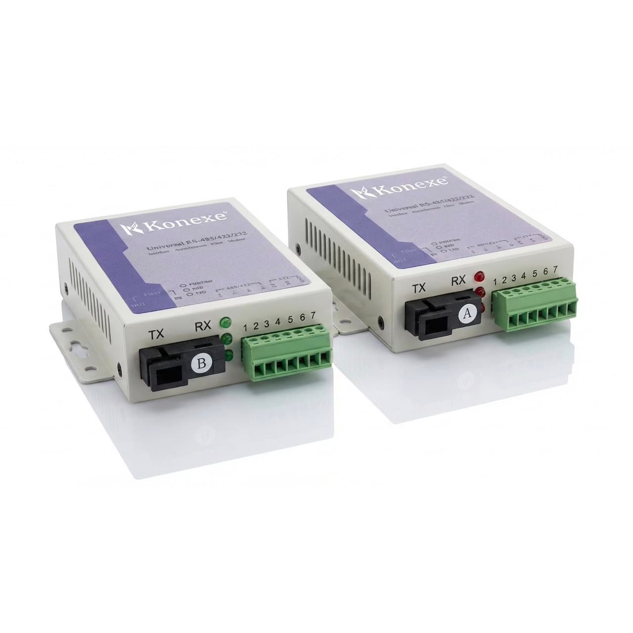 Konexe RS232/422/485 Extender over Fiber - 20km